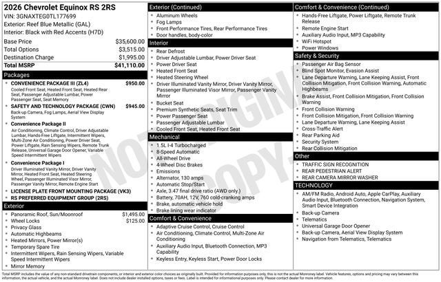 2026 Chevrolet Equinox AWD RS