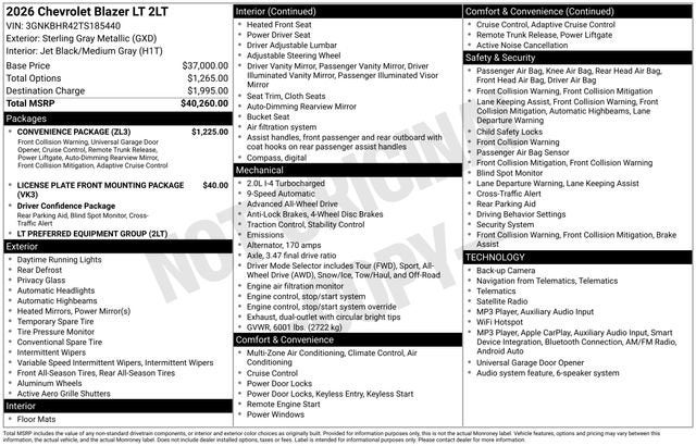 2026 Chevrolet Blazer 2LT