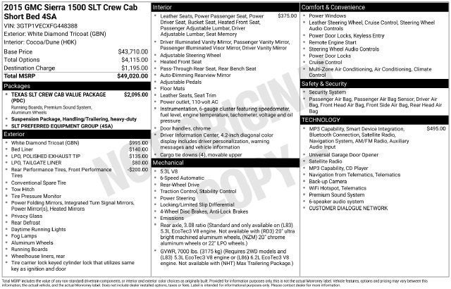 2015 GMC Sierra 1500 SLT