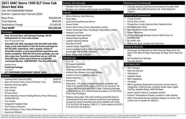 2021 GMC Sierra 1500 SLT