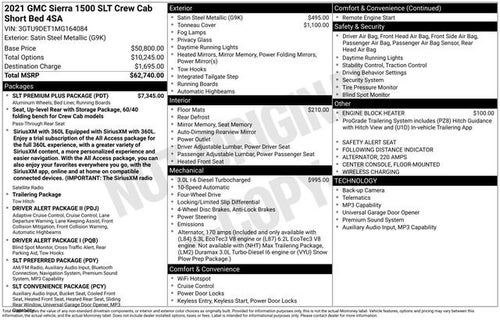 2021 GMC Sierra 1500 SLT