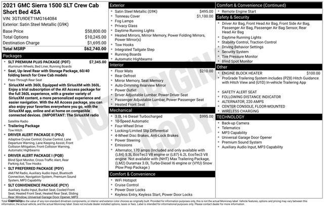 2021 GMC Sierra 1500 SLT