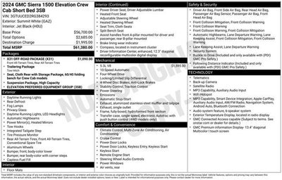 2024 GMC Sierra 1500 Elevation