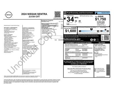 2024 Nissan Sentra SV Xtronic CVT