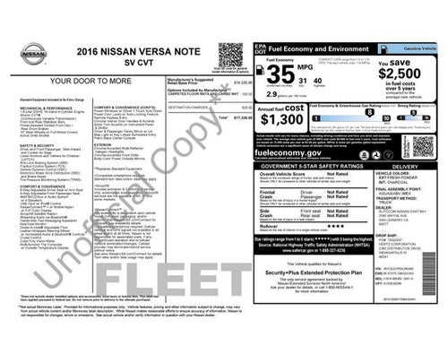 2016 Nissan Versa Note SV