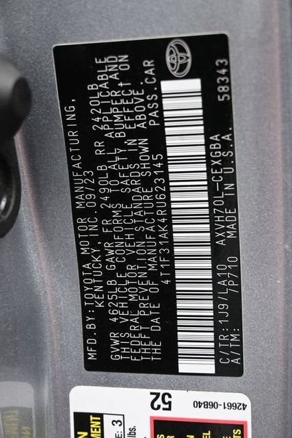2024 Toyota Camry Hybrid XLE