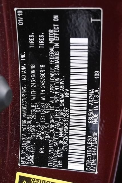 2019 Toyota Highlander XLE