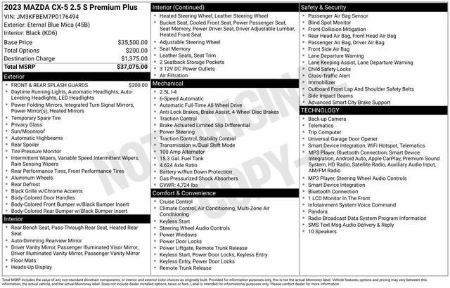 2023 Mazda Mazda CX-5 2.5 S Premium Plus