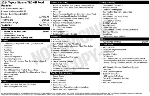 2024 Toyota 4Runner TRD Off Road Premium