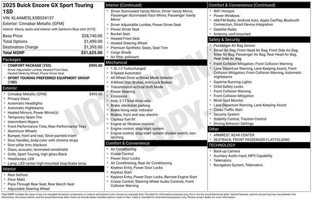 2025 Buick Encore GX Sport Touring
