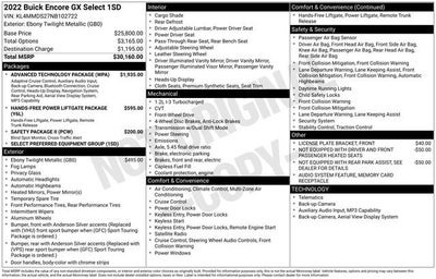 2022 Buick Encore GX Select