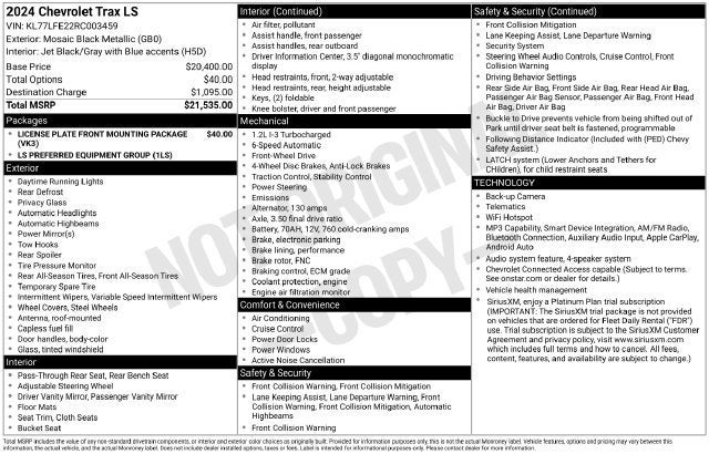 2024 Chevrolet Trax LS