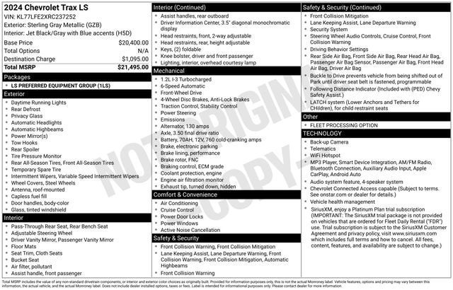 2024 Chevrolet Trax LS