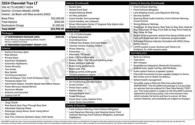 2024 Chevrolet Trax LT