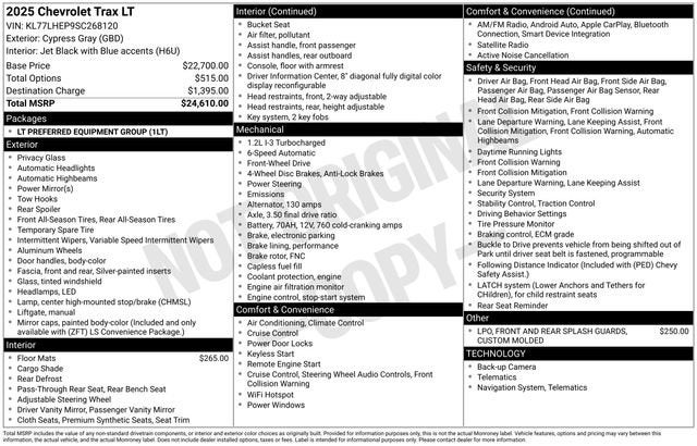 2025 Chevrolet Trax LT