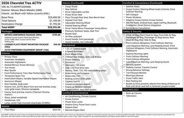 2026 Chevrolet Trax ACTIV