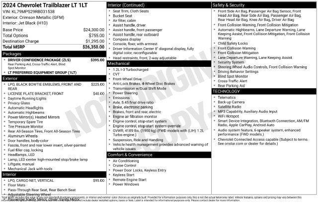 2024 Chevrolet Trailblazer LT