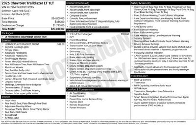 2026 Chevrolet Trailblazer LT