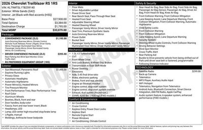 2026 Chevrolet Trailblazer RS