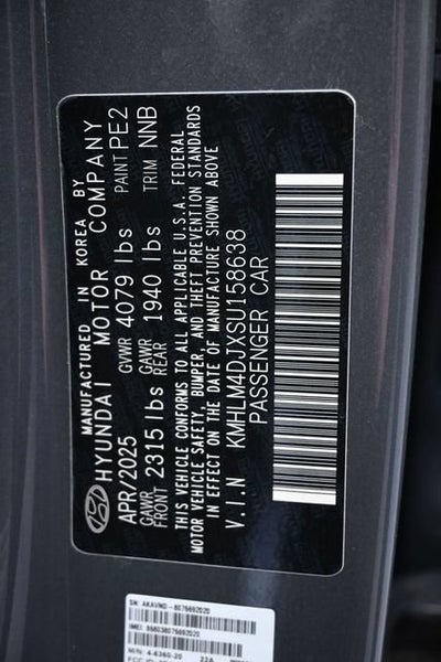 2025 Hyundai Elantra Hybrid Blue