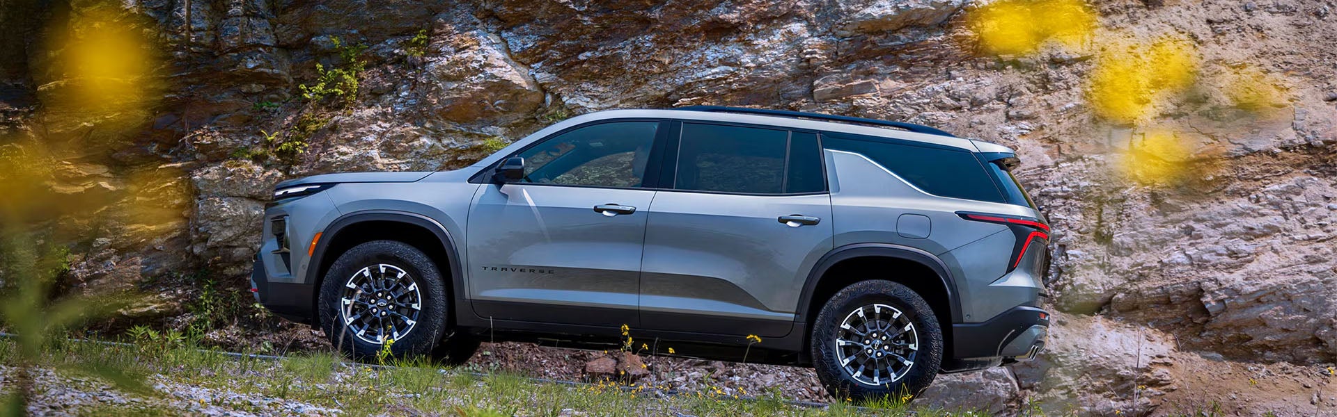 2027 Chevrolet Traverse shown in profile, highlighting its three-row proportions