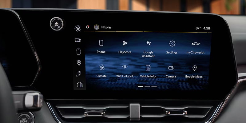 2027 Chevrolet Equinox interior showing the dashboard and center console