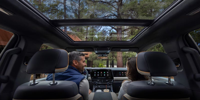 2027 Chevrolet Silverado 1500 second row seating and panoramic sunroof