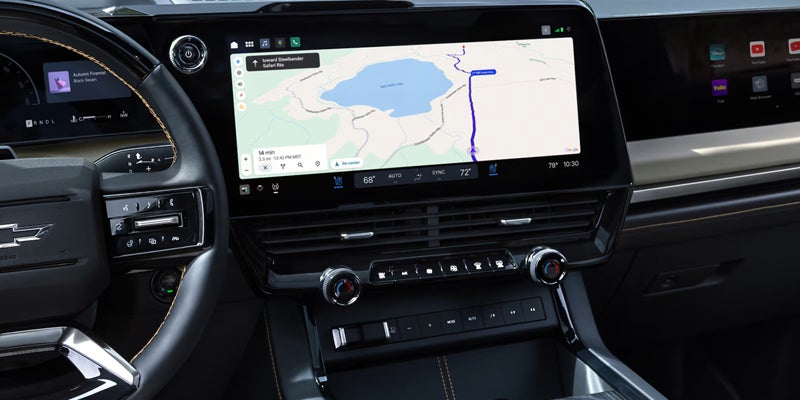 2027 Chevrolet Silverado 1500 center touchscreen and navigation