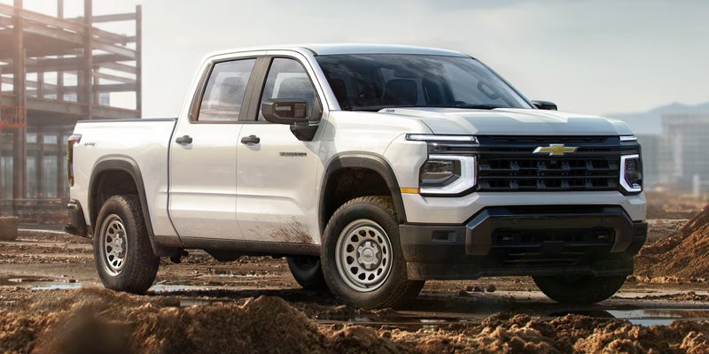 2027 Chevrolet Silverado 1500 Work Truck at a jobsite