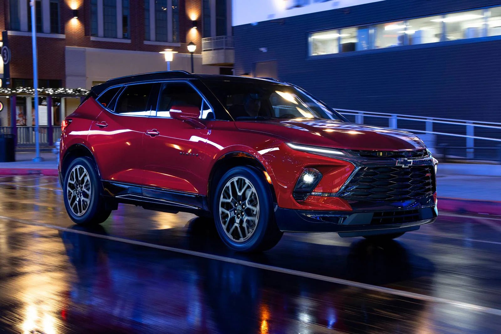 2026 Chevrolet Blazer driving in the rain